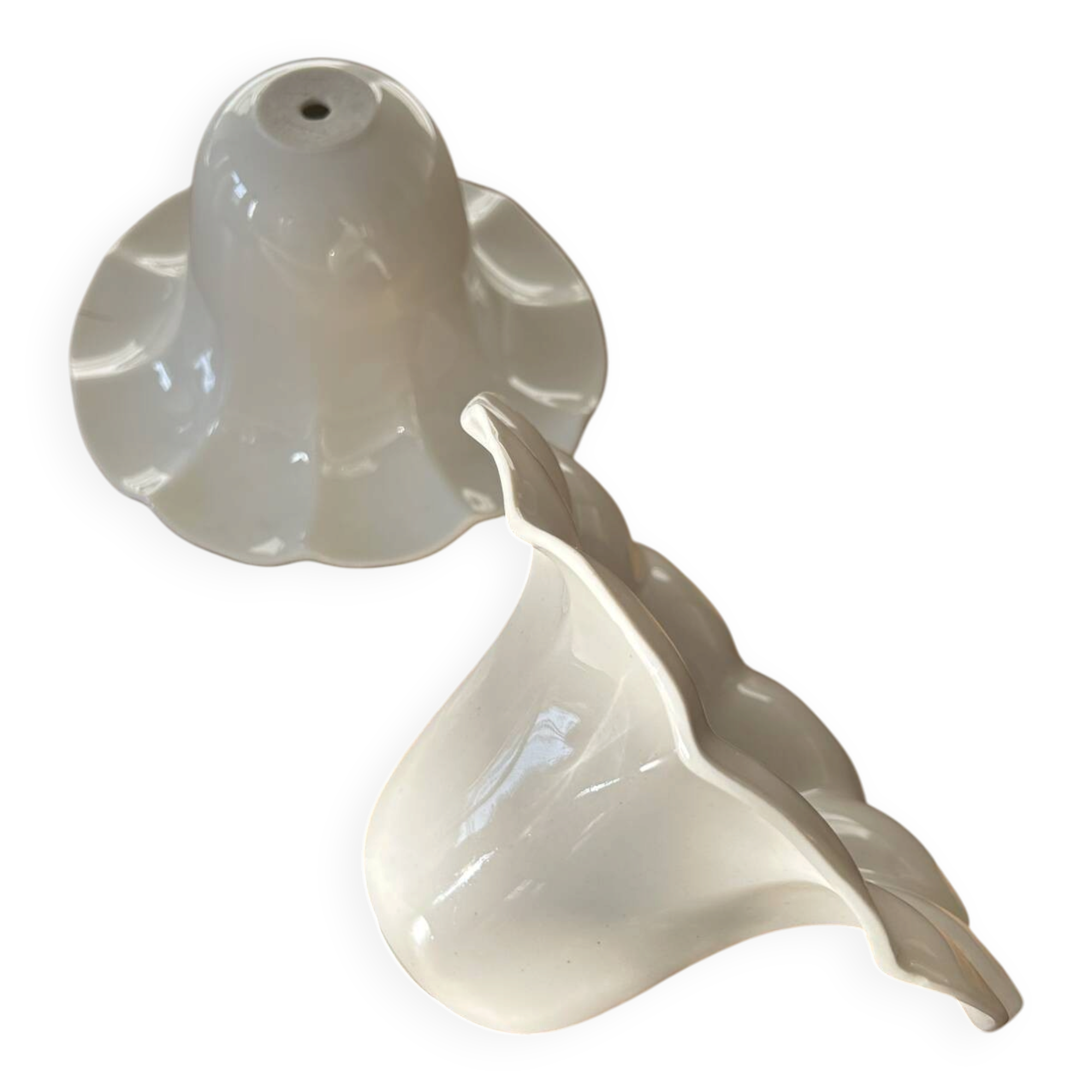 Pair of ceramic pendants