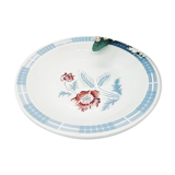 Plat creux Sarguemine Carole motif fleur