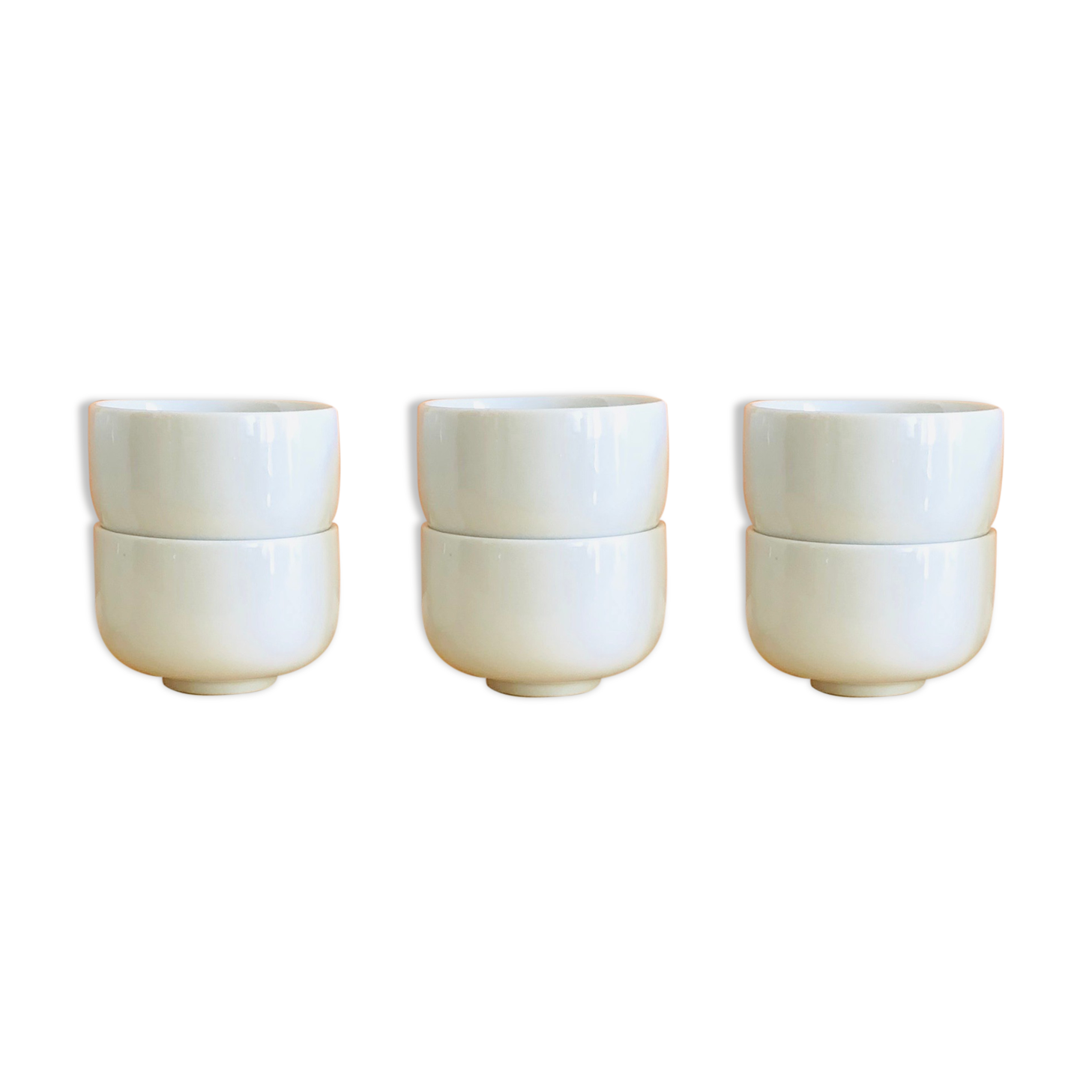 Set of 6 Japanese tea cups