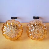 Pair of dlg Helena Tynell wall lights 70s