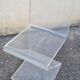Chaise en plexiglas zigzag 1970