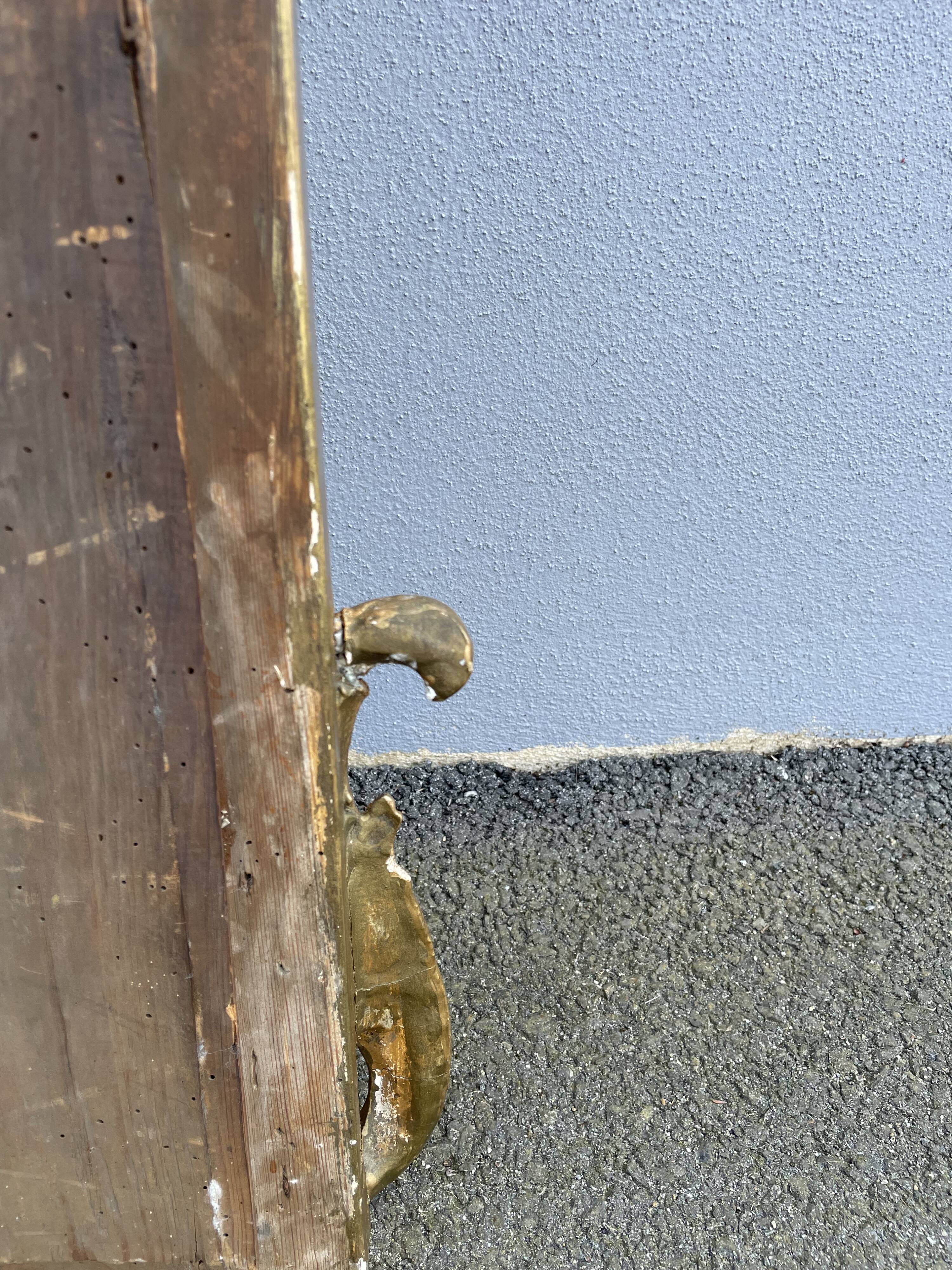 Miroir Napoléon III fronton oiseaux 112 x 67