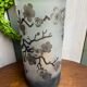 Cylindrical glass paste vase “cherry blossom”