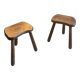 Pair of vintage tripod stools