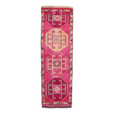 Tapis de couloir vintage turc rose rouge 3x10, 101x323cm sk 18180 livraison gratuite