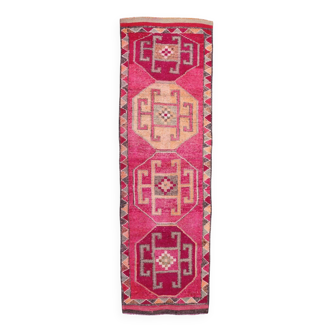 Tapis de couloir vintage turc rose rouge 3x10, 101x323cm sk 18180 livraison gratuite