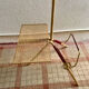 Floor lamp reading lamp diabolo perforated metal 1950s