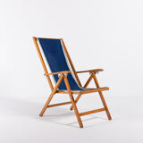 Italian foldable chaise longue by Fratelli Reguitti 1960
