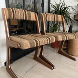 Pair of vintage Baumann Kangaroo chairs