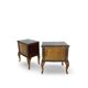 Tables de chevet/commodes Chippendale italiennes, années 1940/1950.