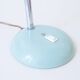 Grande lampe de bureau vintage en métal vert d'eau – Bras flexible chromé
