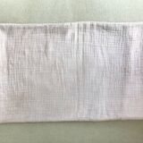 Pair of cushion covers, old tapestry and cotton gauze