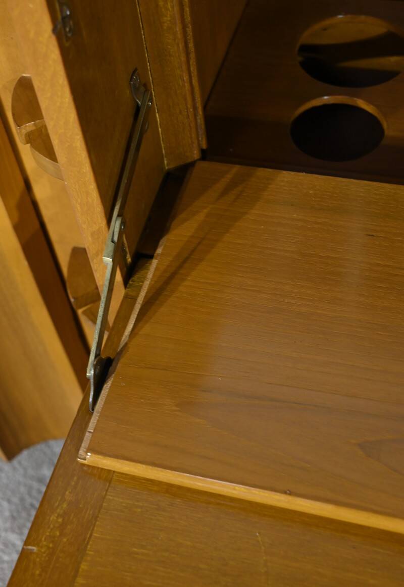 Asian Liquor Cabinet in Lacquered Wood, China – 1950