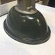 Suspension industrielle ovale vintage émaillée gris anthracite