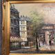 After Renée Wilsson: Oil on canvas The Arc de Triomphe in Paris circa 1980
