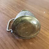 Little oriental pitcher in engraved brass, handcrafted. rare, 19th century period.