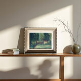 Oil painting, woods, signed Bertin 1932, framed