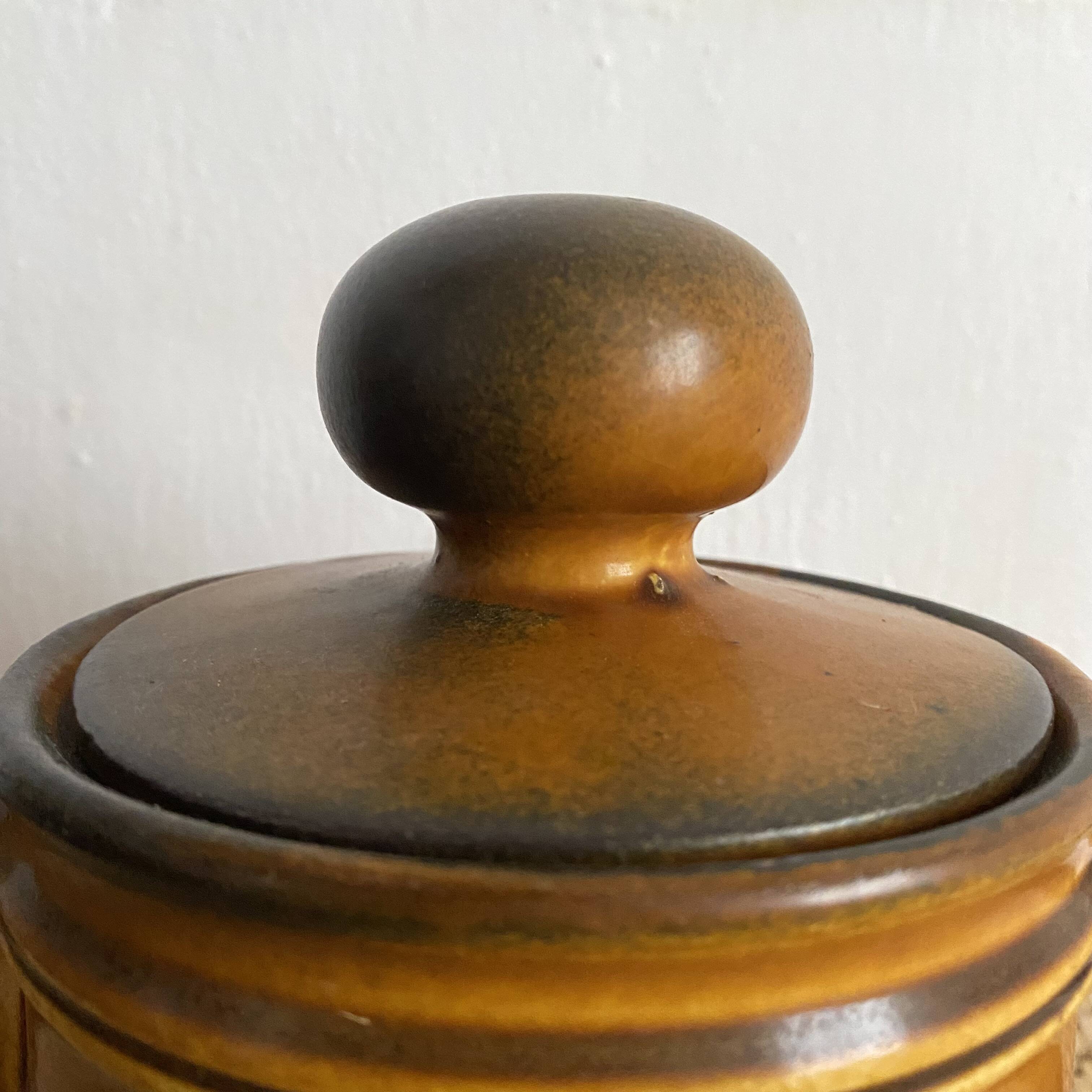 Glazed stoneware teapot from the 70s