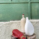 Bouteille scoubidou vintage