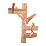 Articulated vertical wall coat rack