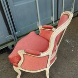 Paire de fauteuils anciens style Louis XV
