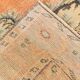 6x9 Vintage Pale Orange Oushak Handmade Vintage Rug, 176x260 Cm