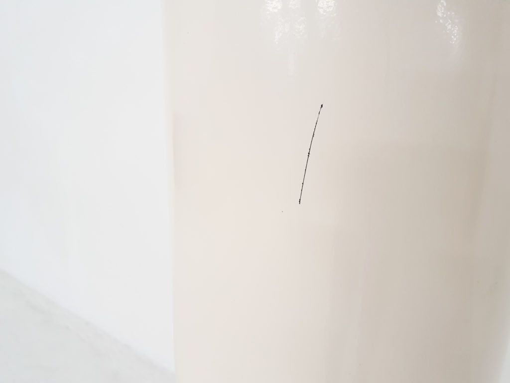 White Roger Lecal for Chabrieres and Co "Lipstick" mirror, France 1970's