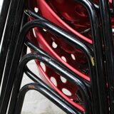 Set of 6 "Deauville" chairs by Pierre Guariche for Meurop