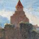 Old painting oil landscape pyrenees jean torthe 1890-1981 agen