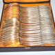 Lot 24 EMPIRE Silver Metal Table Cutlery SFAM model "Sans embarrass" 12 forks and 12 spoons