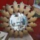 Metal flower mirror