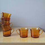 Amber arcopal cups 70s
