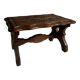 Marche pieds en bois sculpté