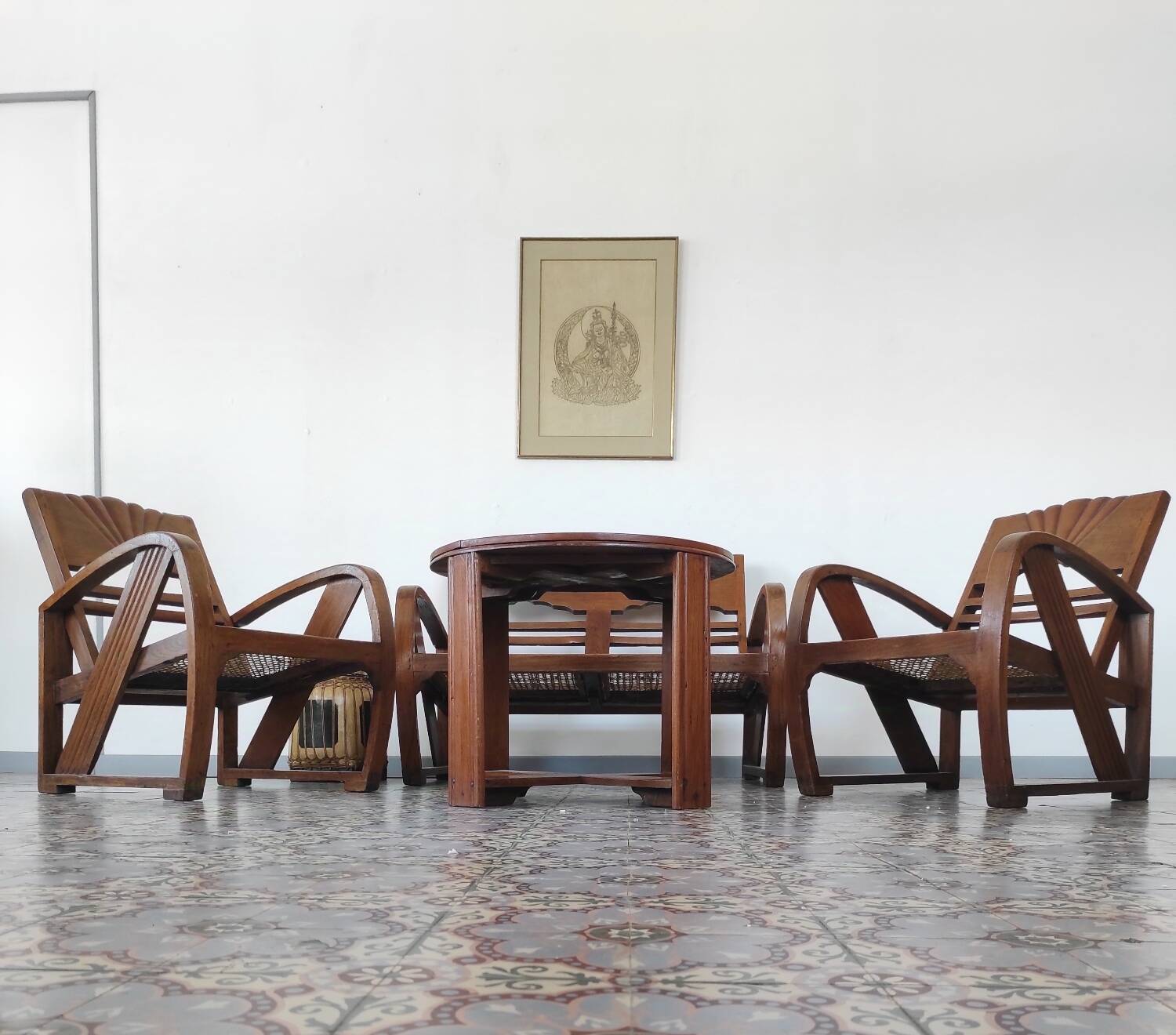 Burmese teak garden furniture