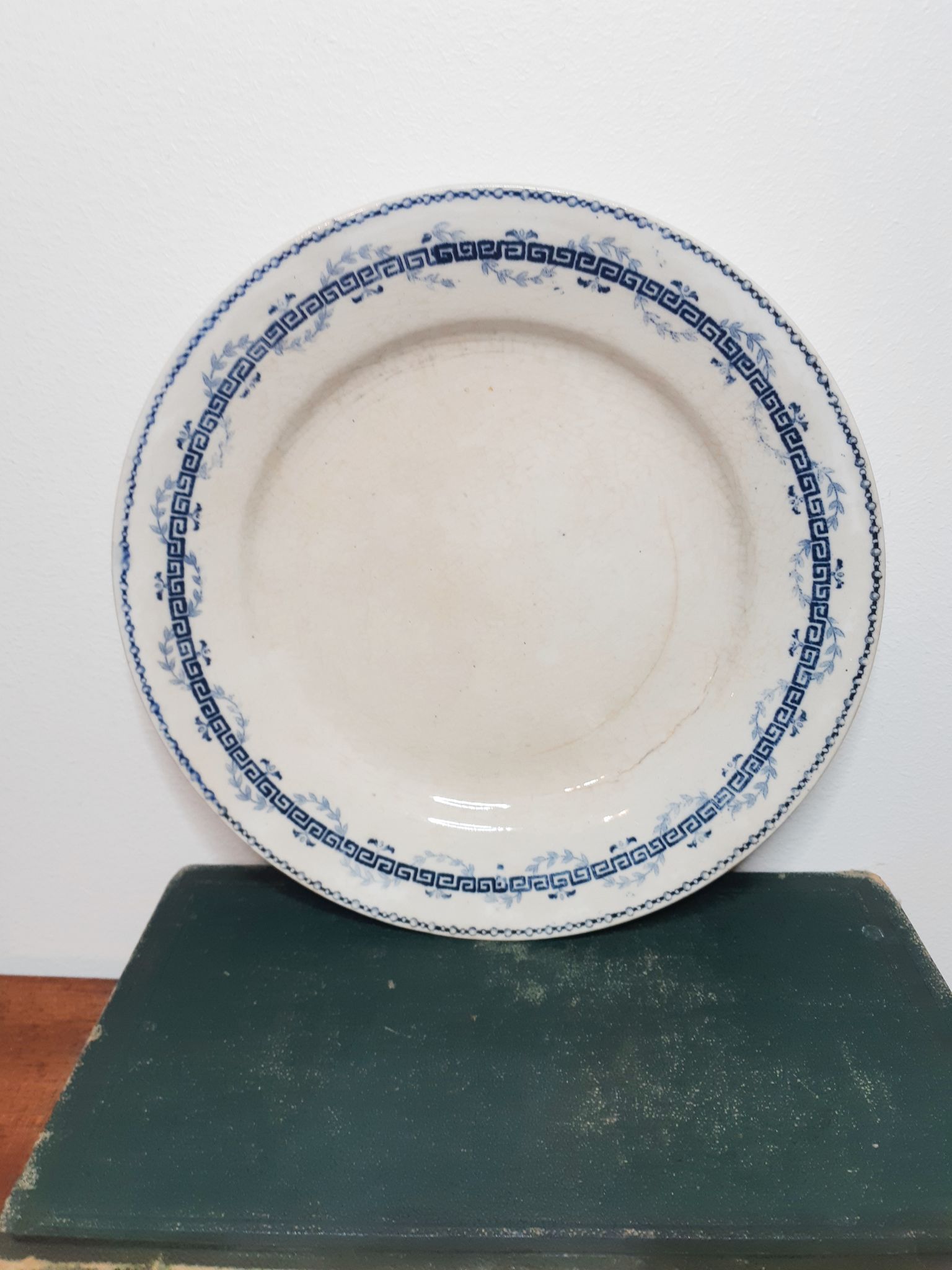 Earthenware dessert plate Terre de Fer , Austerlitz