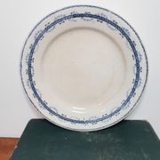 Earthenware dessert plate Terre de Fer , Austerlitz