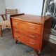 Commode chêne  pied compas, vintage reconstruction