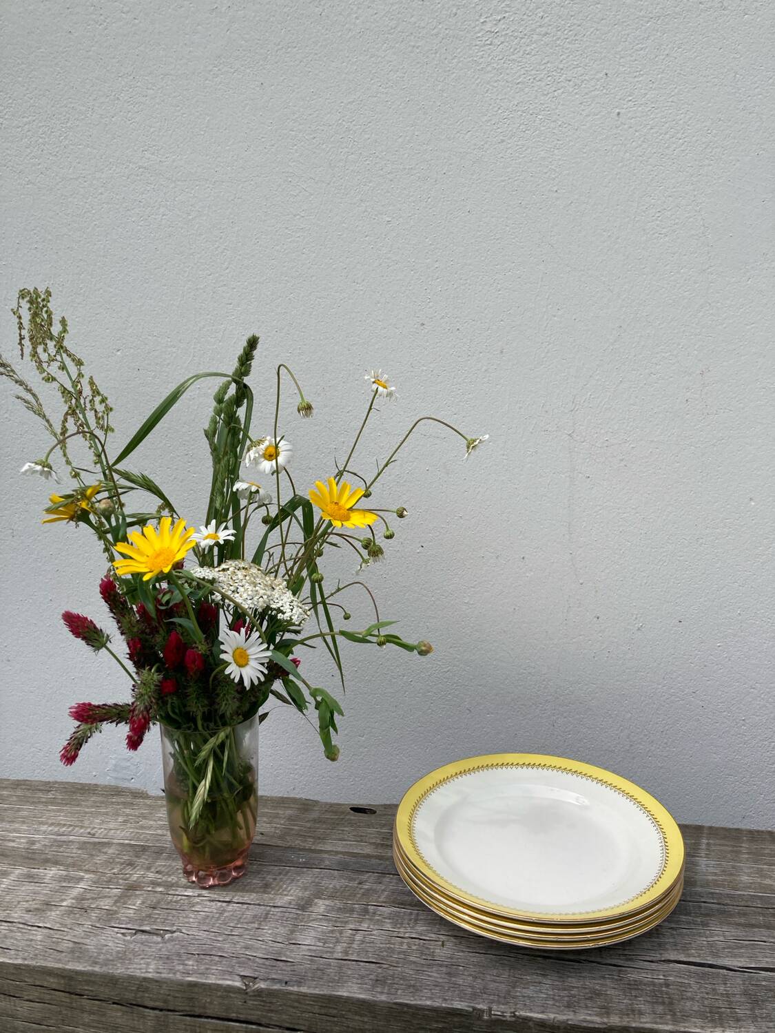 3 Biarritz Basque yellow plates