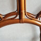 Bamboo rattan and glass shelf pier import 80s