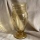 Amber vase with engraved decoration