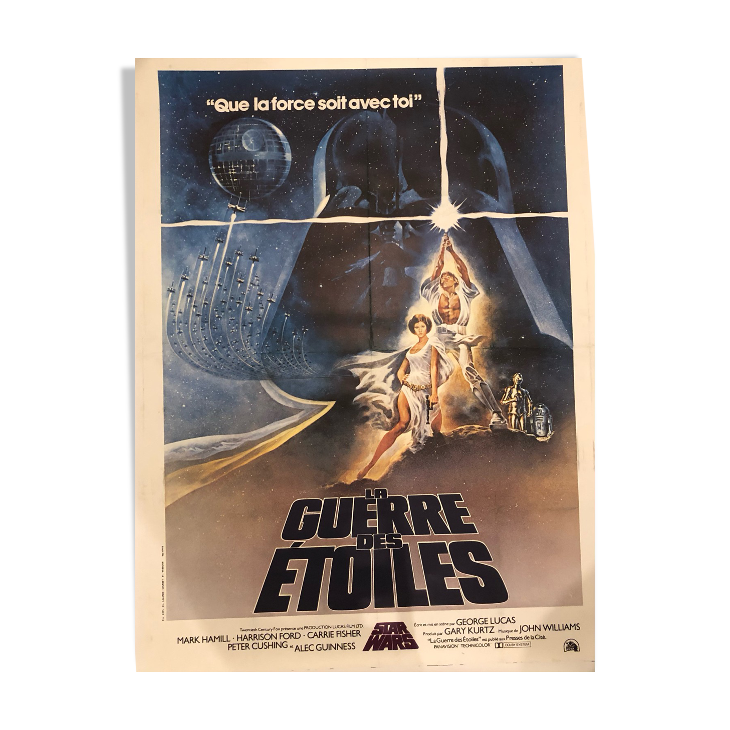 Original vintage cinema poster "Star Wars" 1977