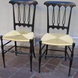 2 chairs wooden lacquered 1950s