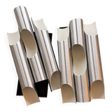 Chrome cylindrical appliques Fuga by Maija Liisa Komulainen for Raak 60s