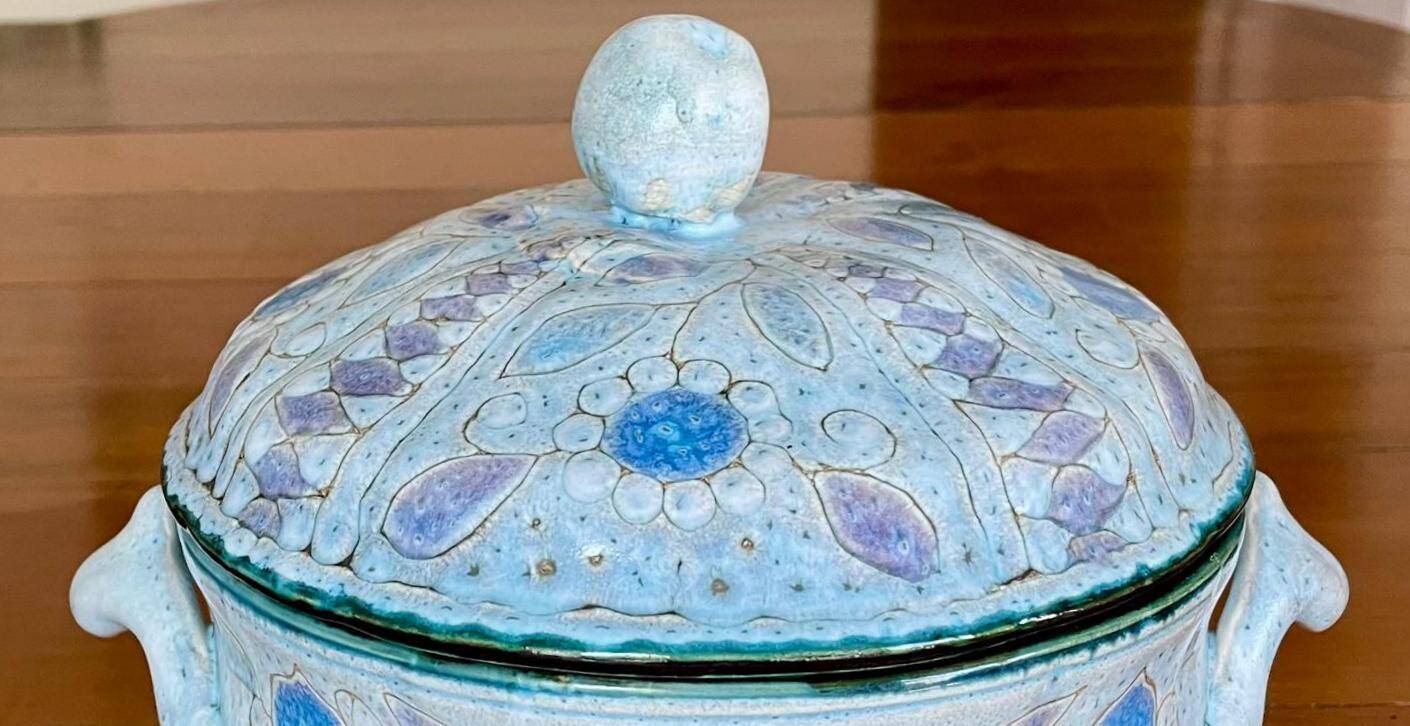Glazed ceramic soup tureen, Danuta Le Hénaff