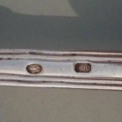 Set of six forks including three in white metal alloy SFAM a Christofle
