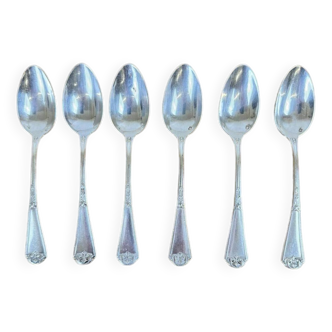 6 Solid silver dessert spoon