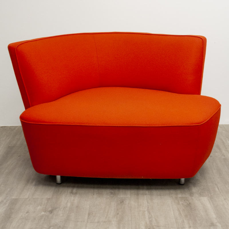 Armchair walter knoll bright red