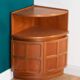 Retro Teak 1960s Nathan Corner Cabinet, Lamp Table, Bar