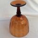 Amber colored glass vase
