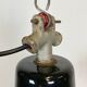 Vintage Black Industrial Ceiling Lamp, 1930s